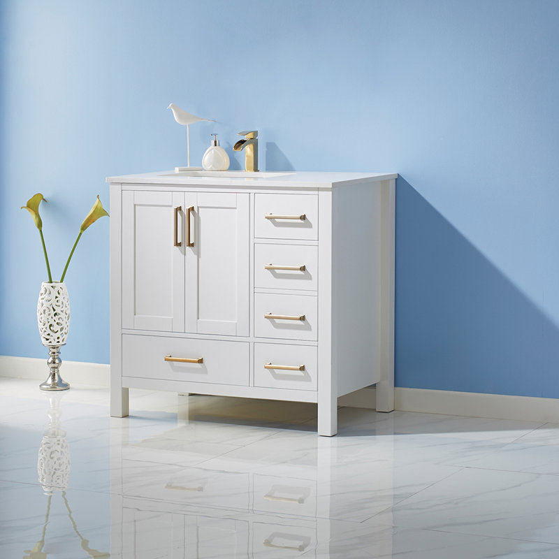 Everly Quinn Ryland 36'' Freestanding Single Bathroom Vanity with